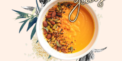 vegan carrot tahini soup