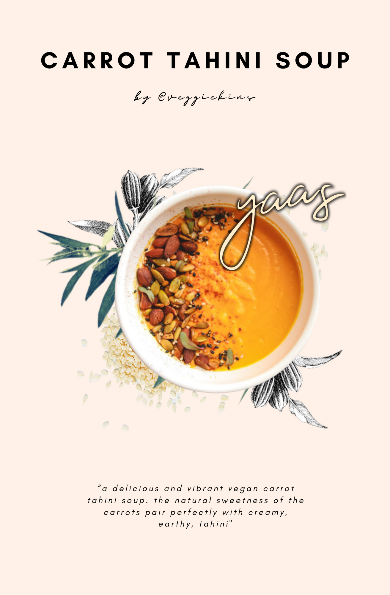 carrot tahini soup