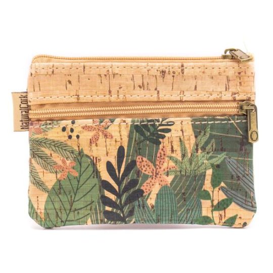 Tropical Cork Pouch For Cards