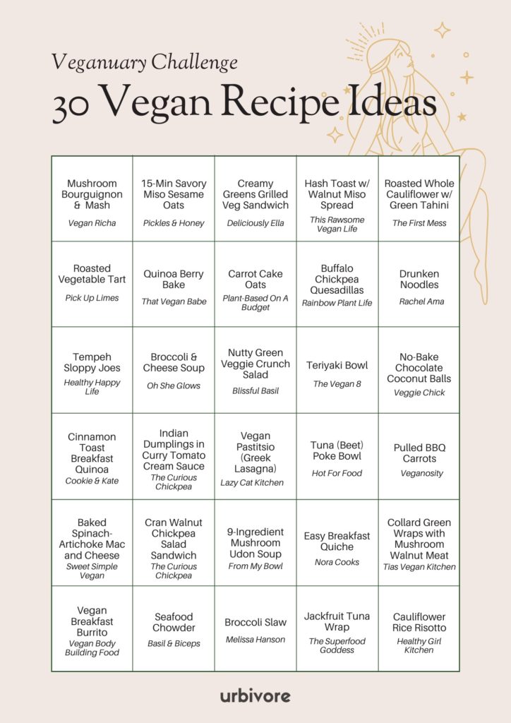 Vegan Challenge Recipes