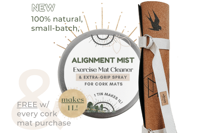 cork yoga mats plus spray